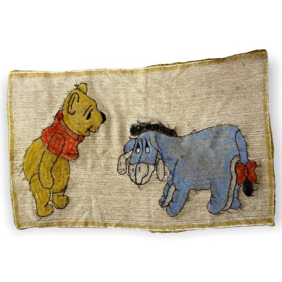 Vintage Disney Winnie the Pooh Sears Nursery Area Rug 100% Tufted Cotton - Picture 6 of 10